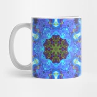 Psychedelic Hippie Blue and Green Mug